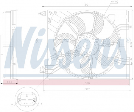 Вентилятор NISSENS 85948