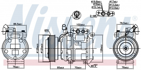 Компрессор кондиционера NISSENS 890233