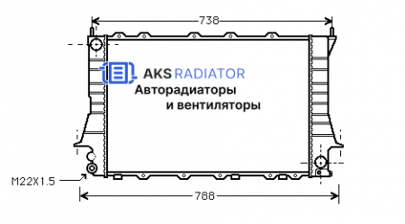 Радиатор охлаждения AKS 132083R