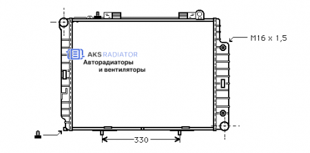 Радиатор охлаждения AKS 502209R