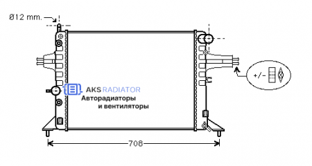 Радиаторы охлаждения двигателя AKS 552256R