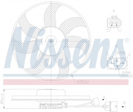 Вентилятор NISSENS 850021