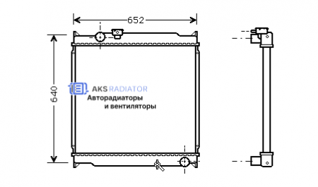 Радиатор охлаждения AKS 812248R