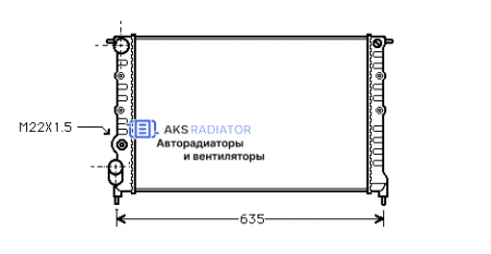 Радиатор охлаждения AKS 602149R