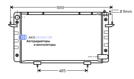 Радиатор охлаждения AKS 632099R