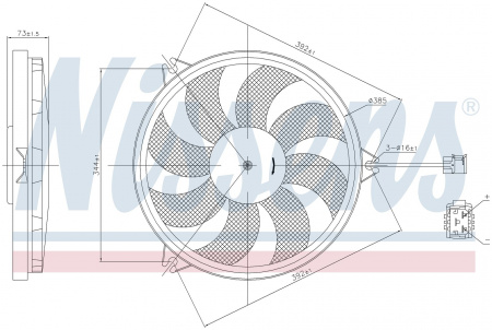 Вентилятор NISSENS 85607