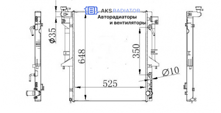 Радиатор охлаждения AKS 522204R