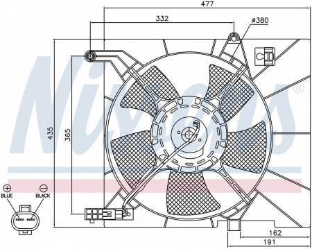 Вентилятор NISSENS 85063