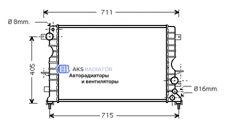 Радиатор охлаждения AKS 632165R