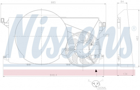 Вентилятор NISSENS 85825