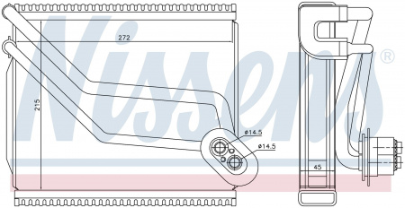 Радиатор испаритель (эвапоратор) NISSENS 92292
