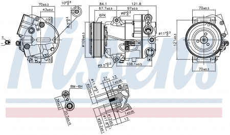 Компрессор кондиционера NISSENS 890259