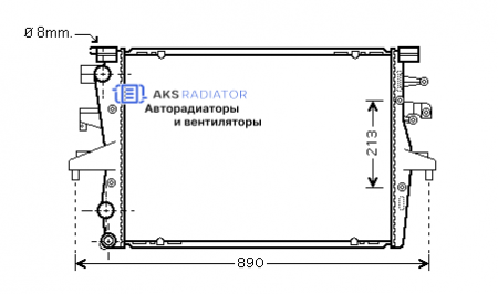 Радиатор охлаждения AKS 952230R
