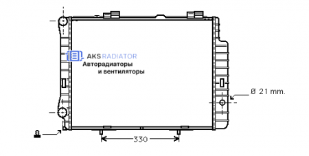 Радиаторы охлаждения двигателя AKS 502192R