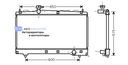 Радиатор охлаждения AKS 812331R