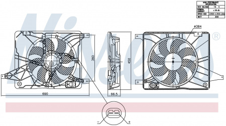 Вентилятор NISSENS 850017