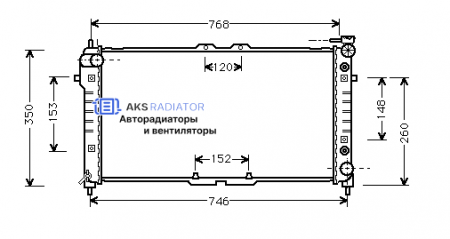 Радиатор охлаждения AKS 452037R