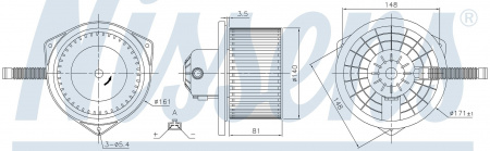 Вентилятор печки NISSENS 87142