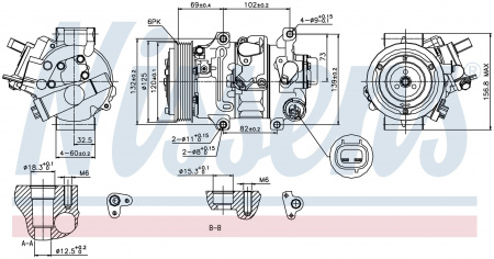 Компрессор кондиционера NISSENS 89314