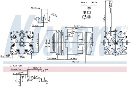 Компрессор кондиционера NISSENS 890336