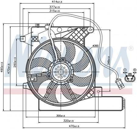 Вентилятор NISSENS 85202