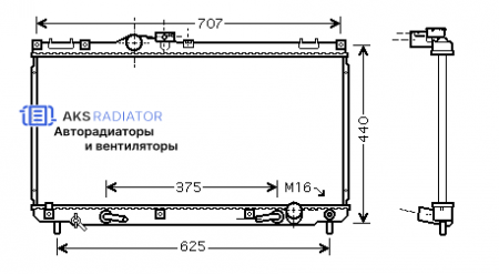 Радиатор охлаждения AKS 812322R