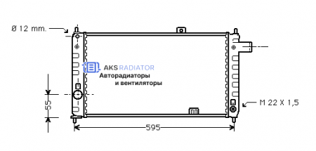 Радиатор охлаждения AKS 552050R