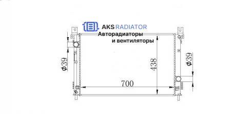 Радиаторы охлаждения двигателя AKS 312702R