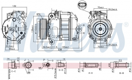 Компрессор кондиционера NISSENS 890037
