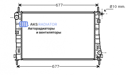 Радиатор охлаждения AKS 322336R