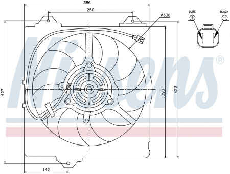 Вентилятор NISSENS 85242