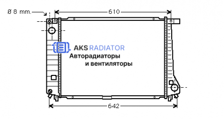 Радиатор охлаждения AKS 202179R