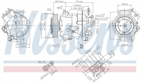 Компрессор кондиционера NISSENS 890264