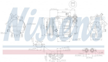 Компрессор кондиционера NISSENS 89336