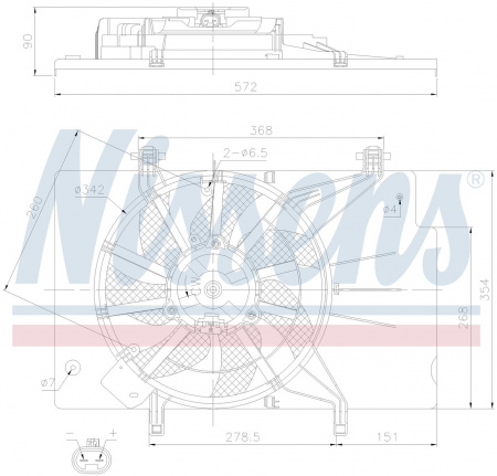 Вентилятор NISSENS 85768