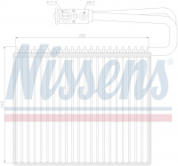 Радиатор испаритель (эвапоратор) NISSENS 92191