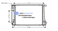 Радиатор охлаждения AKS 202126R