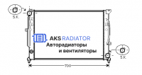 Радиатор охлаждения AKS 132124R