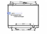 Радиатор охлаждения AKS 522170R