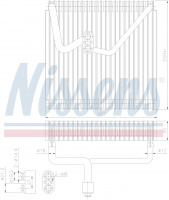 Радиатор испаритель (эвапоратор) NISSENS 92339