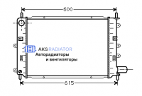 Радиатор охлаждения AKS 322151R