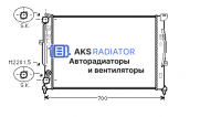Радиатор охлаждения AKS 132123R