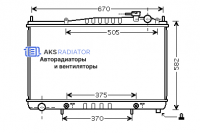 Радиатор охлаждения AKS 272232R