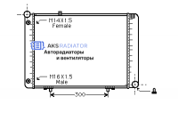 Радиатор охлаждения AKS 502074R