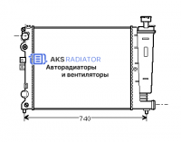 Радиатор охлаждения AKS 232077R