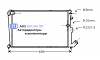 Радиатор охлаждения AKS 232065R