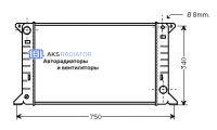Радиатор охлаждения AKS 322085R