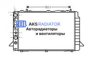 Радиатор охлаждения AKS 132292R