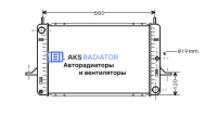 Радиатор охлаждения AKS 322122R