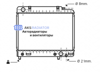 Радиатор охлаждения AKS 502041R